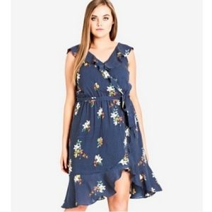 City Chic Spot the Floral Dress size 16 NWT!